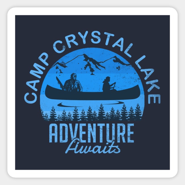 Camp Crystal Lake Adventure Awaits Sticker by Bigfinz